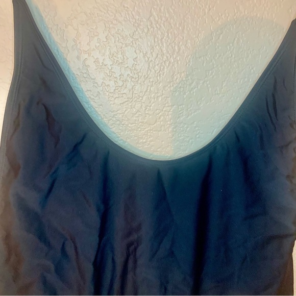 NWT Fabletics Swimsuit XL Noa Sexy 1-Piece Black Hi Leg Lo Back Wide Straps - Picture 3 of 14